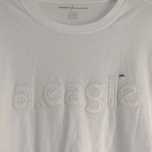 American Eagle Men’s XXL White Long Sleeve T-shirt